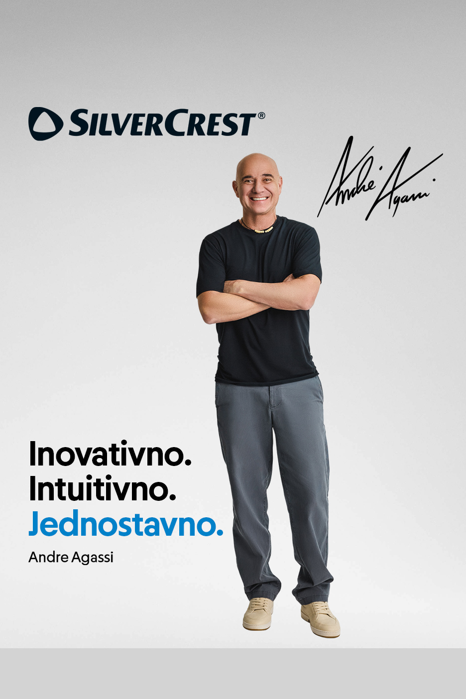 Andre Agasi u reklamnoj kampanji sa sloganom Inovativno. Intuitivno. Jednostavno.
