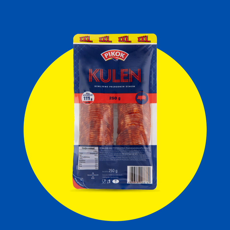 Pakovanje kulena dimljenog prirodnim dimom, 250g