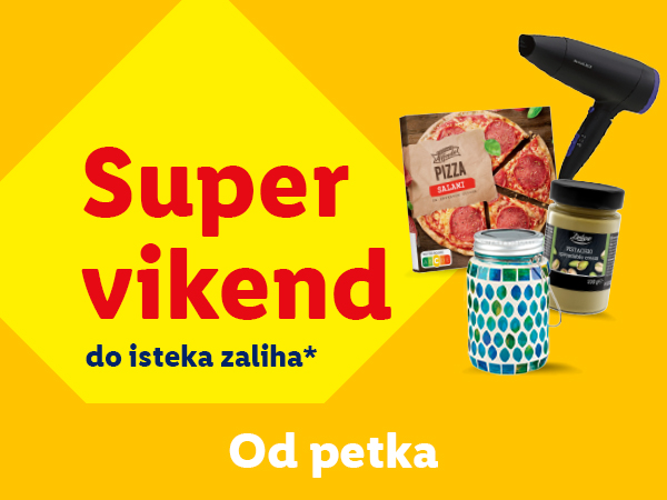 Super vikend akcija uključuje pizzu, pesto, fen za kosu i solarni fenjer.