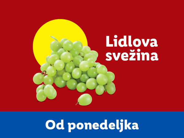 Lidl-ova svežina: Grožđe od ponedeljka.