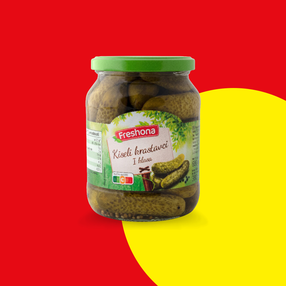 Freshona kiseli krastavci I klasa u tegli