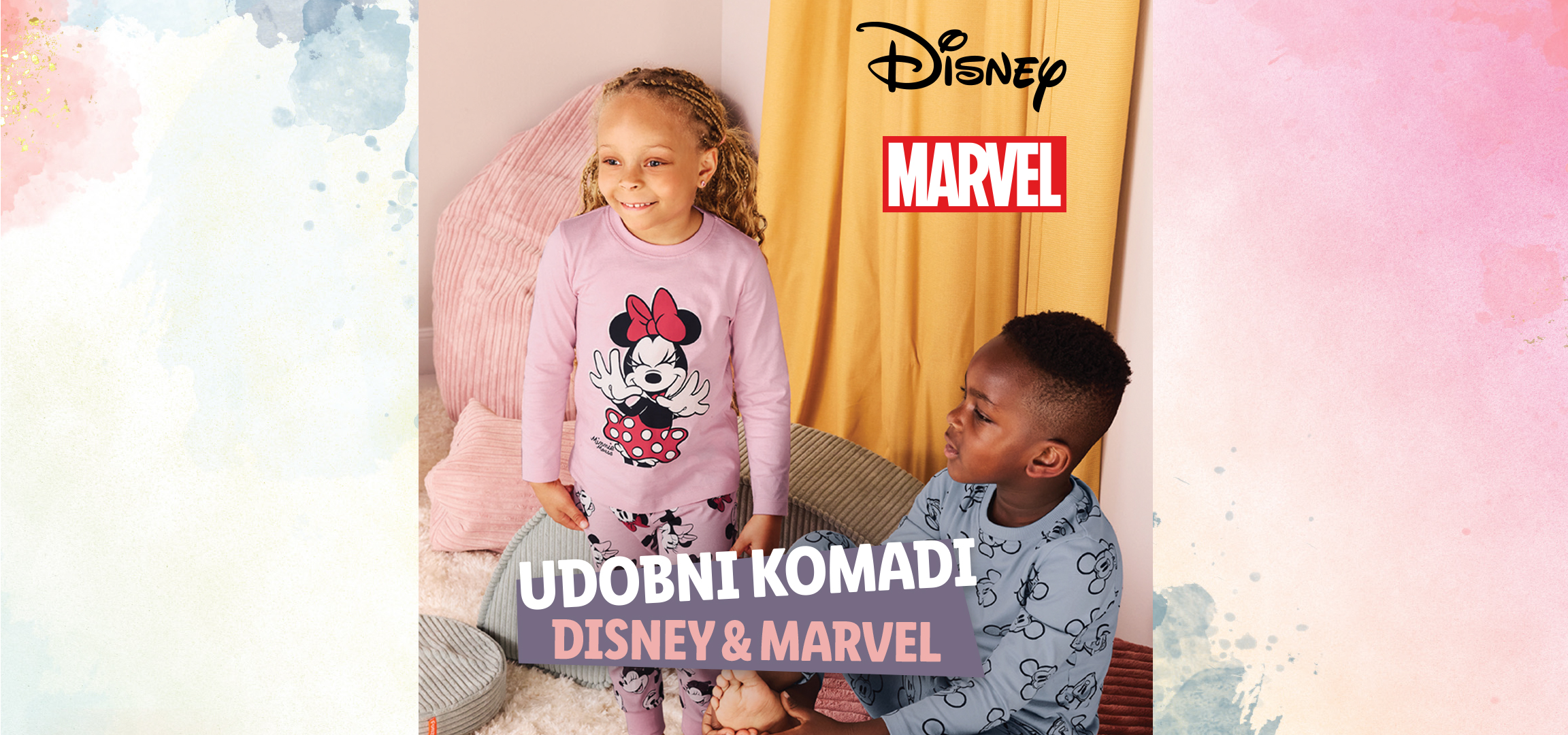 Dečije pidžame i patofne sa Disney i Marvel motivima.