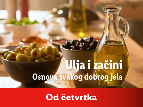 Maslinovo ulje, začini i masline - osnova svakog dobrog jela, od četvrtka.