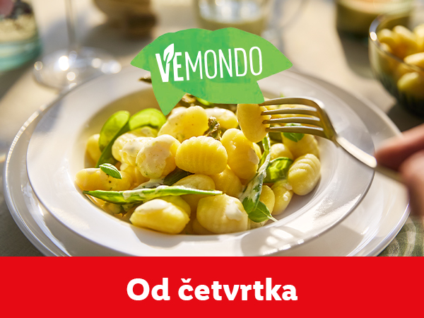 VEMUNDO gnocchi sa zelenim povrćem, dostupno od četvrtka.