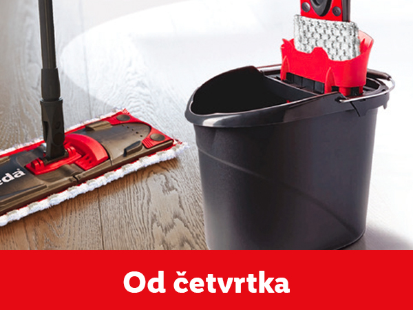 Vileda mop i kofa za ribanje dostupni od četvrtka.